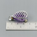 Kunstvoller Anhänger 23ct Amethyst Topas 925
