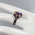 Künstlerischer Amethyst Ring Größe 14 925 schön