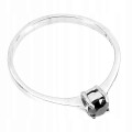 Schwarzer Diamantring, 0,35 ct, Silber 925, 19