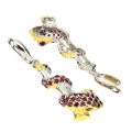 Schöne natürliche Ohrringe Amethyst Schlangen 3