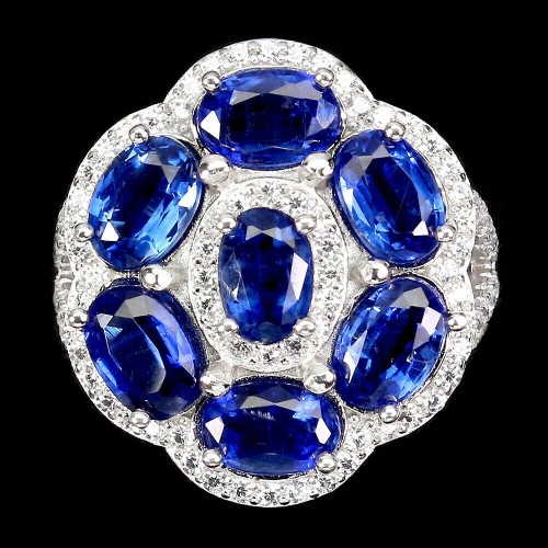 Silberring natürliche Kianite 925 12