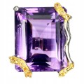 Silberring, 51ct Amethyst, Saphire, 17 925