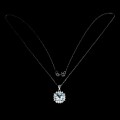 Sky Blue Topas 925 Silber Halskette natur 15