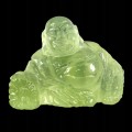 Buddha geschnitzter Prehnit Naturstein 28,34 ct