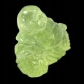 Buddha geschnitzter Prehnit Naturstein 28,34 ct