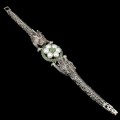 Drache Armband mit natürlichen Markasit Smaragden 925
