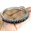 Silberarmband 925 schwarze Naturopale 3