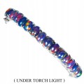 Silberarmband 925 schwarze Naturopale 3
