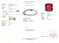 Armband aus 10 Karat Gold mit zertifizierten natürlichen Saphiren