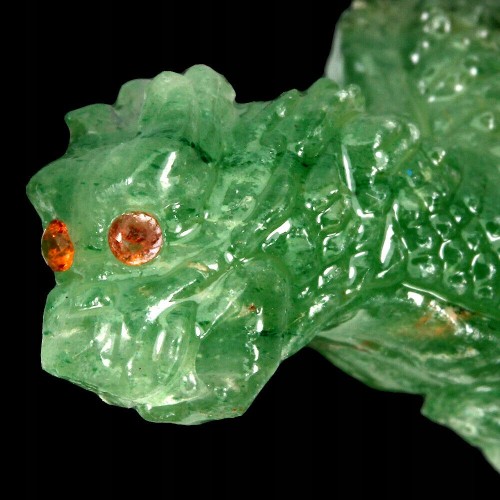 Drache geschnitzter Aventurin Naturstein 39,22 ct