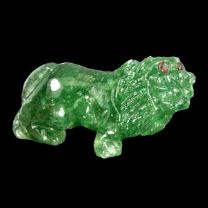 Löwe gemeißelter Aventurin Naturstein 29,95 ct