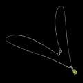 Zarte Silberkette mit natürlichem Peridot 925