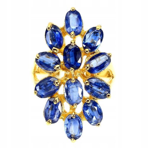 Ring Größe 19 Silber 925 natürliche Kyanite