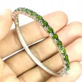 Wunderschönes Silberarmband mit natürlichen Diopsiden 925