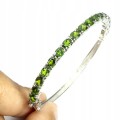 Wunderschönes Silberarmband mit natürlichen Diopsiden 925