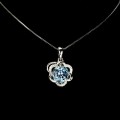 Sky Blue Topas Silberkette 925 natur 20