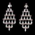 Silber schöne Aquamarin Saphire Ohrringe 925 4