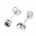 Ohrringe natürliche schwarze Diamanten 0,66 ct Silber 4