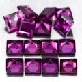 Granat Rhodolite Natursteine ​​6,07 ct 15 Stk
