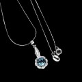 Silberkette 925 London Blue Topas Zirkonia 11