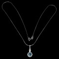 Silberkette 925 London Blue Topas Zirkonia 11
