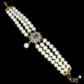 Natürliches Topas Swiss Tansanit Perlen Armband