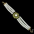 Armband natürliche Diopsid Perlen 925 schön