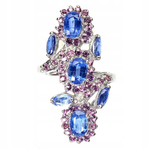 Ring aus 925er Silber mit Granaten Größe 14,5