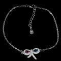 Zartes Silberarmband mit London Topas Granat