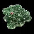 Frosch geschnitzter Aventurin Naturstein 92,06 ct