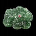 Frosch geschnitzter Aventurin Naturstein 92,06 ct