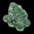 Frosch geschnitzter Aventurin Naturstein 92,06 ct