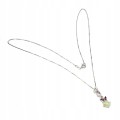 925 Sterling Silber Halskette Feueropal Granat Rhodoliten