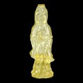 Guanyin geschnitzter Zitronenquarz natur 15,86ct