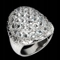 Ring Größe 15,5 Sterling Silber natürliche Aquamarine 925