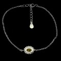 Zartes Armband, natürlicher gelber Saphir 925