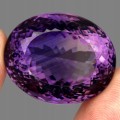 Natürlicher Amethyststein 67,46 ct zertifiziert