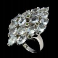 Ring Größe 14 natürliche Diopsid Aquamarine 925