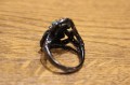 Ring Natursilber Saphire Smaragde gr. 16,5