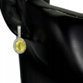 925 Silber Ohrringe Saphire gelbe Zirkonia 5
