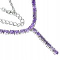 Natürliche Amethyst Halskette aus 925er Sterlingsilber Wunderschön