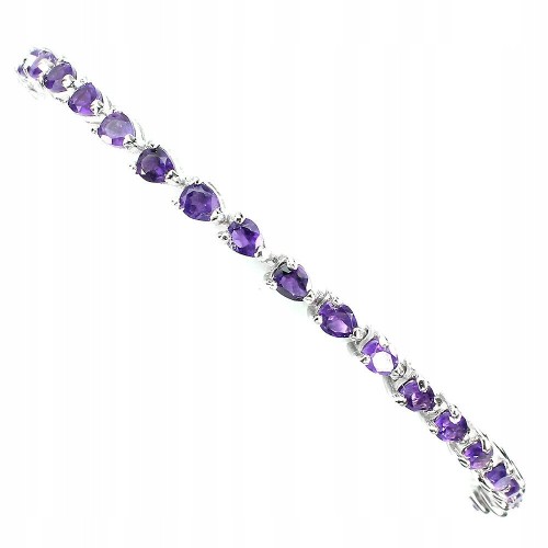 Natürliches Amethyst Armband aus 925er Sterlingsilber Wunderschön