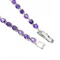 Natürliches Amethyst Armband aus 925er Sterlingsilber Wunderschön