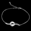 Zartes Silberarmband mit 925 AAA Zirkonia
