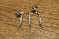 Set aus 375 Gold Ohrringen mit zertifizierten Diamanten