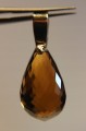 Anhänger aus synthetischem Citrin aus 585er Gold