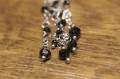 Ohrringe aus 18 Karat Gold mit schwarzen Diamanten zertifiziert