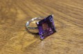 Wunderschöner natürlicher Amethyst Ring Größe 14,5