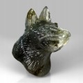 Geschnitzter Labradorit Wolf Naturstein 134,87 ct
