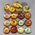 Songea Saphire Natursteine ​​5,29 ct 18 Stück